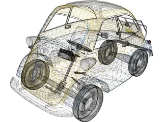 BMW Isetta 250 (1956-1962) [+Interior] 3D Model preview