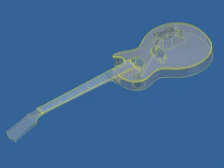 Gibson Les Paul Standard Guitar Body 3D Model preview