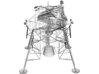 Apollo 11 Lunar Module 3D Model preview