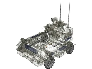 Armored Tank 3D Model preview