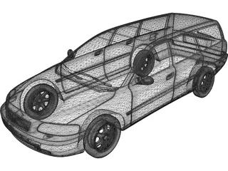 Volvo C70 Wagon (2004) 3D Model preview
