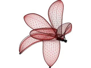 Chair Flower Shape 3D Model preview