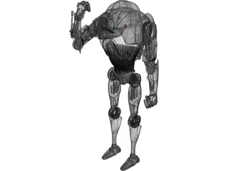 Star Wars Battle Droid 3D Model preview
