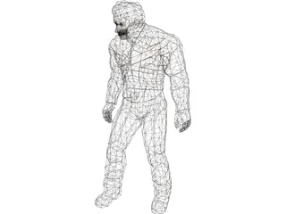 Wolverine X-Man 3D Model preview