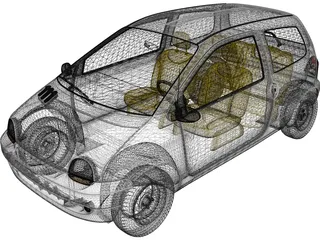 Renault Twingo (1993) 3D Model preview