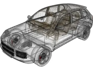 Porsche Cayenne (2004) 3D Model preview