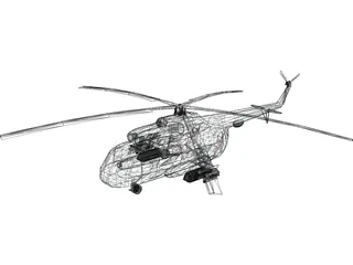 Mil Mi-8 Hip 3D Model preview