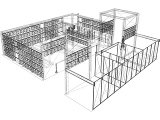 Exhibition Stand 3D Model preview