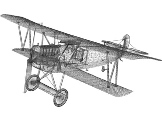 Fokker R7 3D Model preview