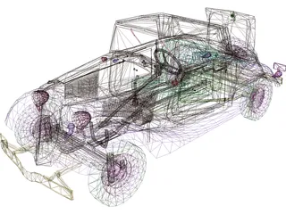 Ford V8 3D Model preview