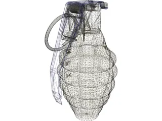 Hand Granade 3D Model preview