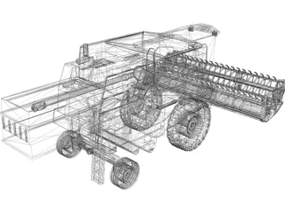 Harvester 3D Model preview