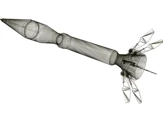 Instalaza Antitank Weapon 3D Model preview
