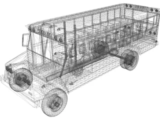 Bus 3D Model preview
