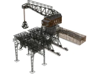 Large Coaling Station 3D Model preview