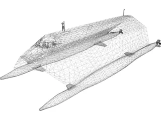 Lockheed Sea Shadow 3D Model preview