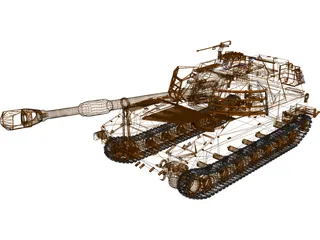 M-109 3D Model preview