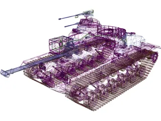 M48 A3 Patton 3D Model preview