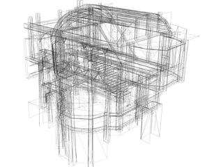 Interior House 3D Model preview
