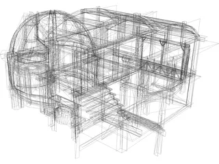 Interior House 3D Model preview