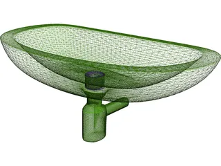 Wash Bowl 3D Model preview