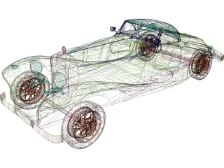 Mercedes-Benz 540 3D Model preview