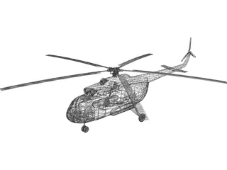Mil Mi-8P Hip 3D Model preview