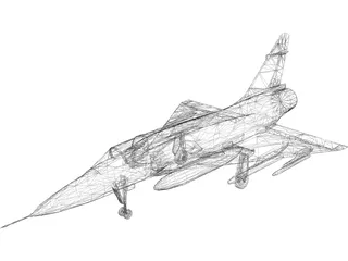 Dassault Mirage Delta 2000 3D Model preview