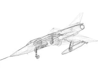 Dassault Mirage IIIC 3D Model preview