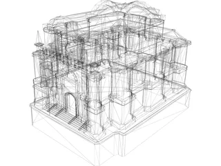 Temple 3D Model preview