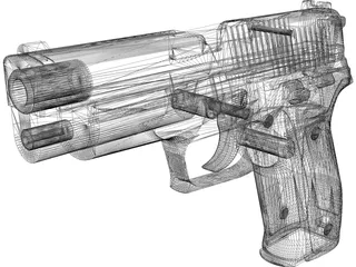 Sig Auer P-226 3D Model preview