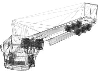 Truck 3D Model preview
