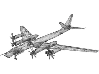 Tupolev Tu-95 Bear 3D Model preview