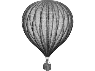 Hot Air Balloon 3D Model preview