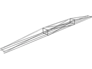 60 Ft Conveyor Truss 3D Model preview