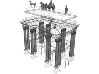 Arco de la Pieche 3D Model preview