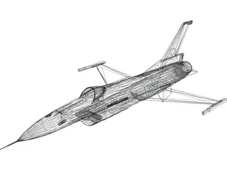F-16 3D Model preview
