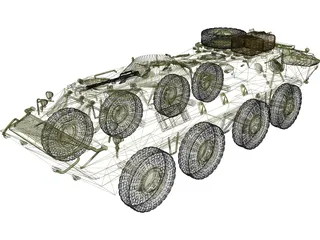 BTR-70 3D Model preview