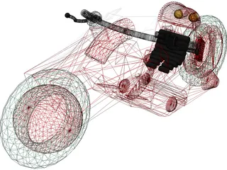 Akira Bike 3D Model preview