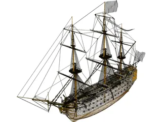 HMS Victory 3D Model preview