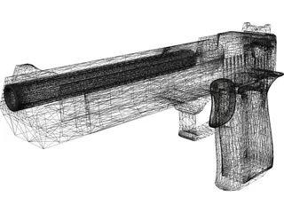 .45 Magnum Desert Eagle 3D Model preview