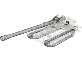 M110 A2 (203mm) 3D Model preview
