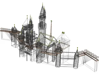 Disneyland 3D Model preview