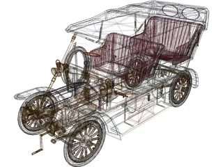 Rolls-Royce Silver Ghost 3D Model preview