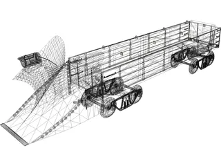Snow Plow 500 Line 3D Model preview