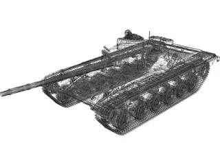T-72M1 3D Model preview