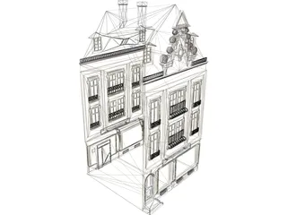 Town House 3D Model preview