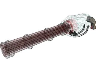 Chain Gun 3D Model preview