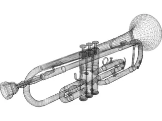 Trumpet 3D Model preview