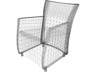 Augustino Armchair 3D Model preview